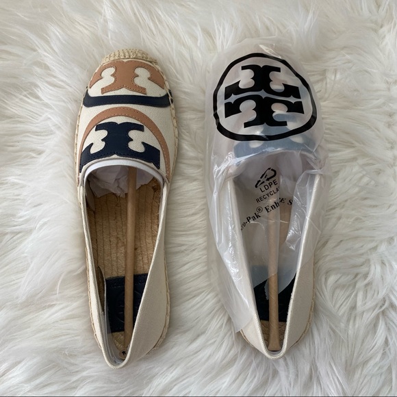 NEW Tory Burch Poppy Canvas Espadrille size 7.5